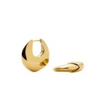 Gold-plated hoop earrings