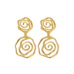 LYNYER floral vortex earrings